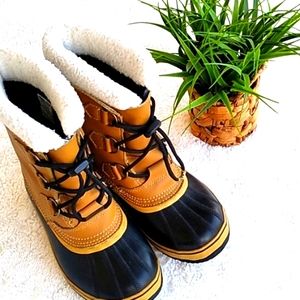 Sorel waterproof lace up boots